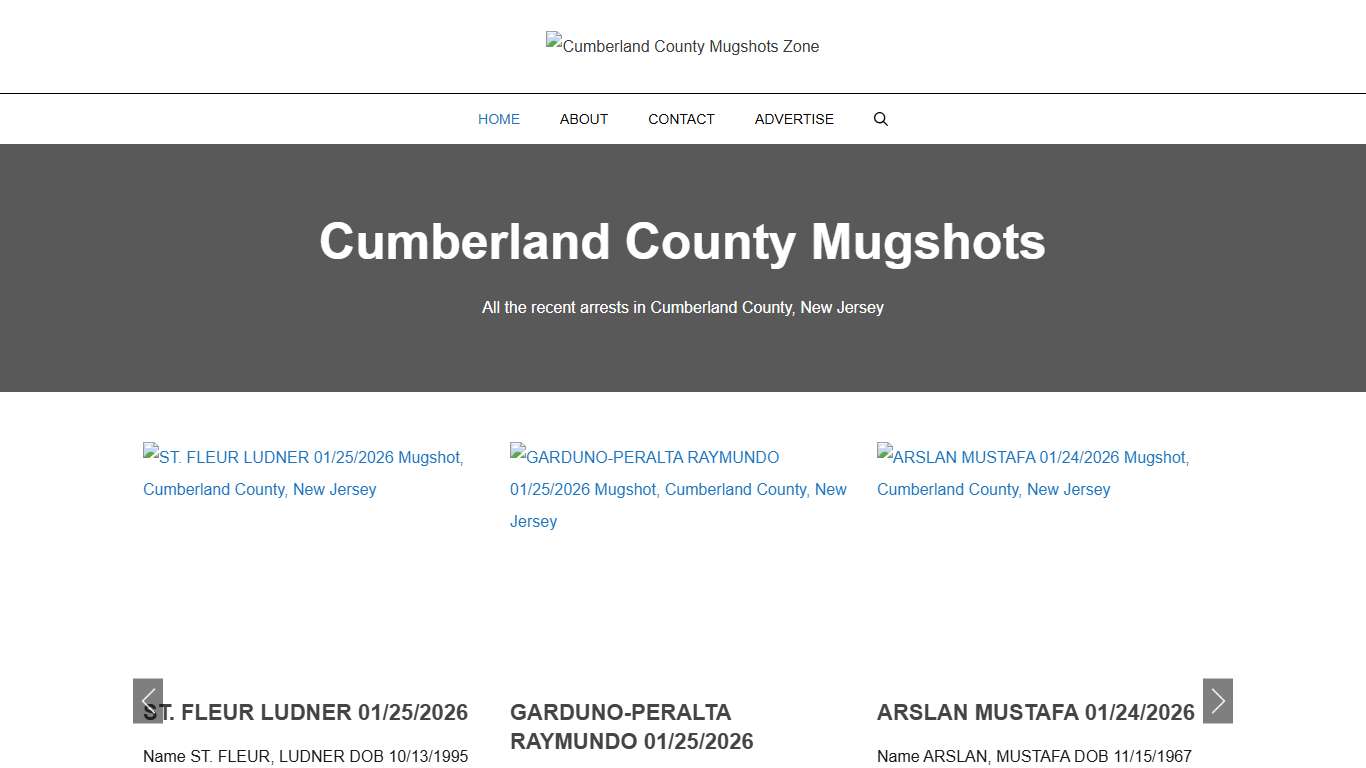 Cumberland County Mugshots Zone